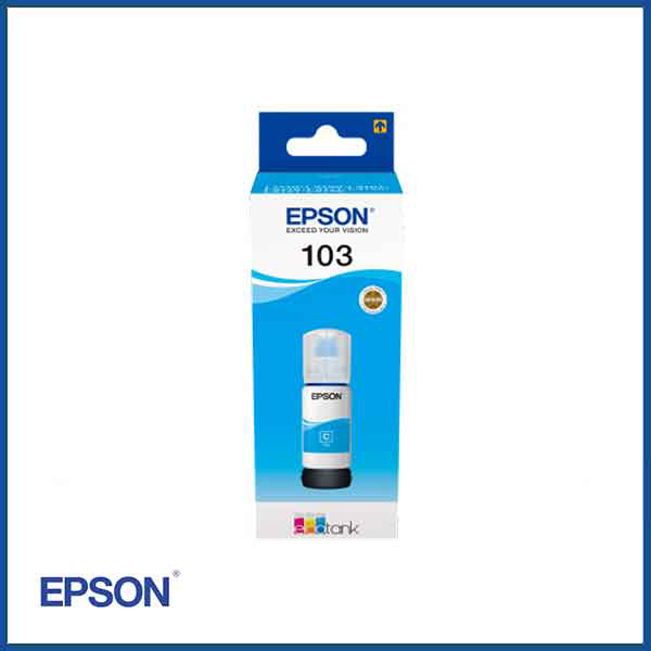  Epson 103 EcoTank Ink Bottle (Cyan)