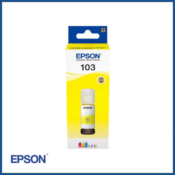  Epson 103 EcoTank Ink Bottle (Yellow), SKU: C13T00S44A