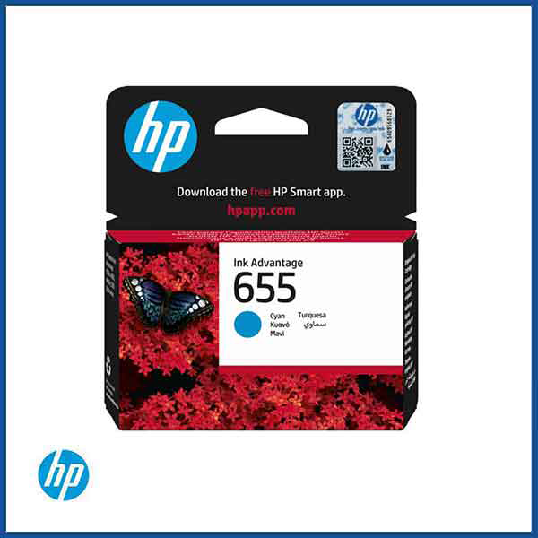 HP 655 Cyan Ink Cartridge