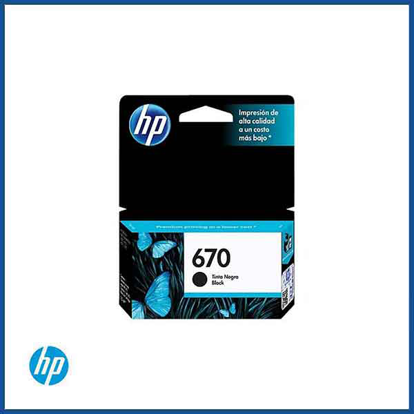  HP 670 Black Ink Cartridge 