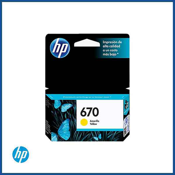 HP 670 Yellow Ink Cartridge