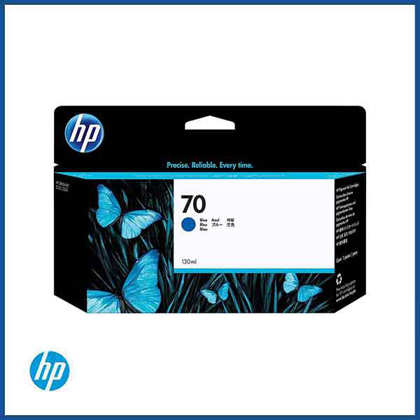 HP 70 Blue 130-ml Genuine Ink Cartridge (C9458A)