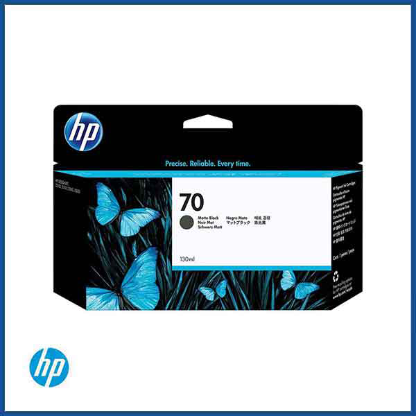 HP 70 Matte Black 130-ml Genuine Ink Cartridge (C9448A)