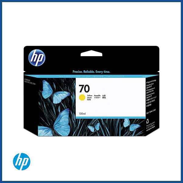 HP 70 Yellow 130-ml Genuine Ink Cartridge