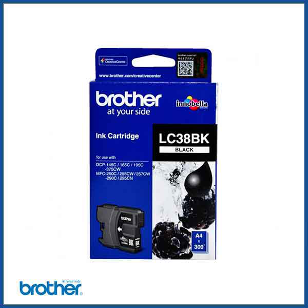 Brother LC38 Black Ink Cartridge (LC38BK)