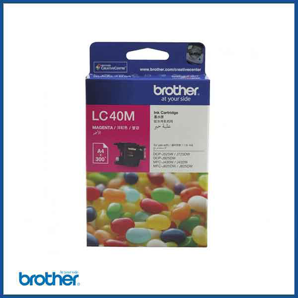  Brother LC 40 Ink Cartridge in Magenta (model code: LC40M)