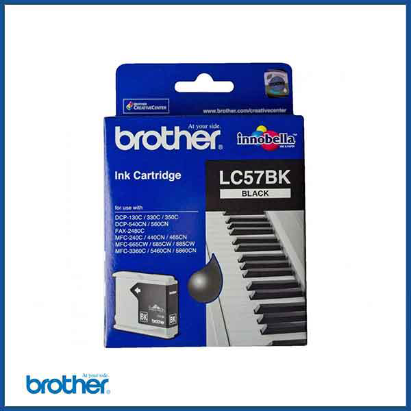 Brother LC 57 Ink Cartridge in Black (model code: LC57BK) 