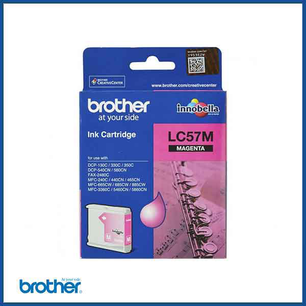 Brother LC 57 Ink Cartridge in Magenta (model code: LC57M)