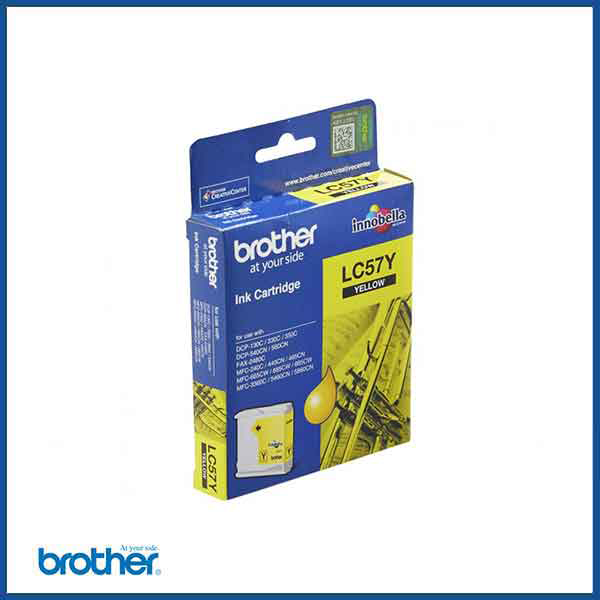 Brother LC 57 Ink Cartridge in Yellow (model code: LC57Y)