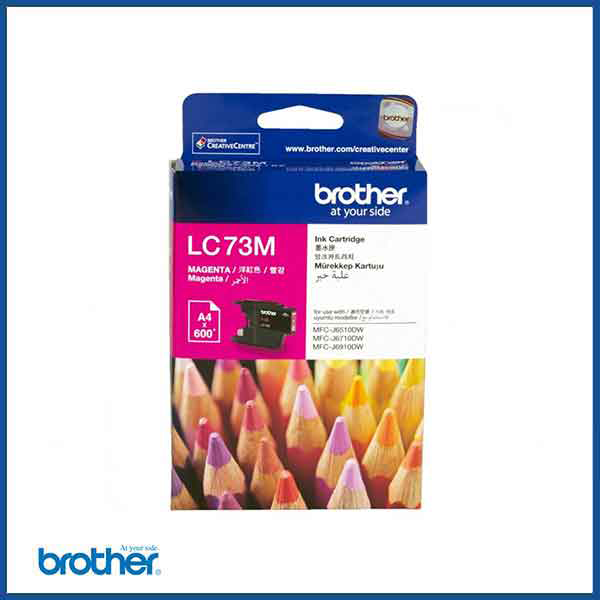 Brother LC 73 Ink Cartridge in Magenta (model code: LC73M)