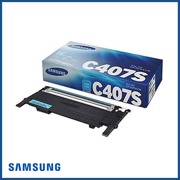 Samsung CLT-C407S Cyan Toner Cartridge