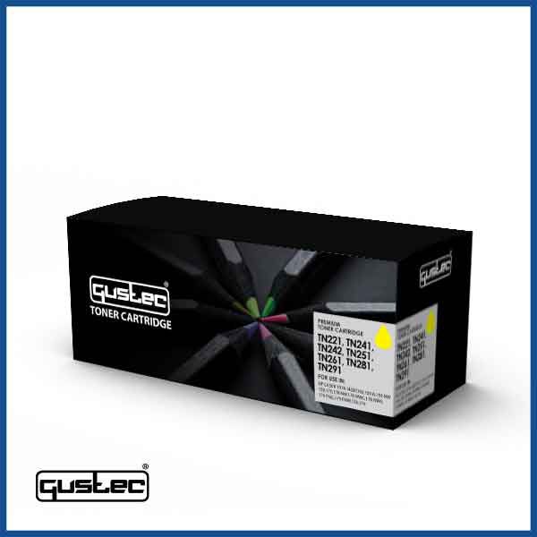 GUSTEC TN225/245/246/255/265/285/296 Yellow Compatible Toner  in Qatar