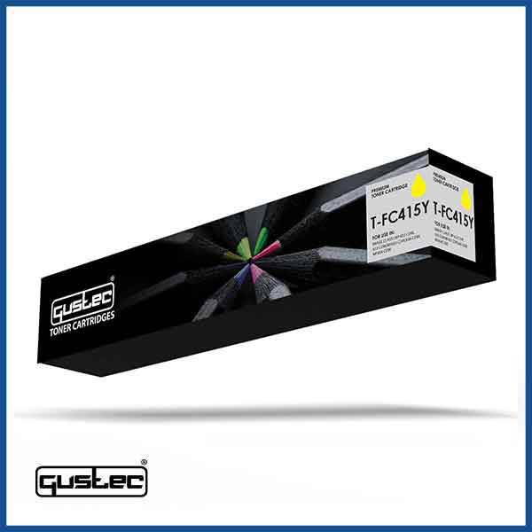 GUSTEC Toshiba T-FC415 Yellow Compatible Toner  in Qatar