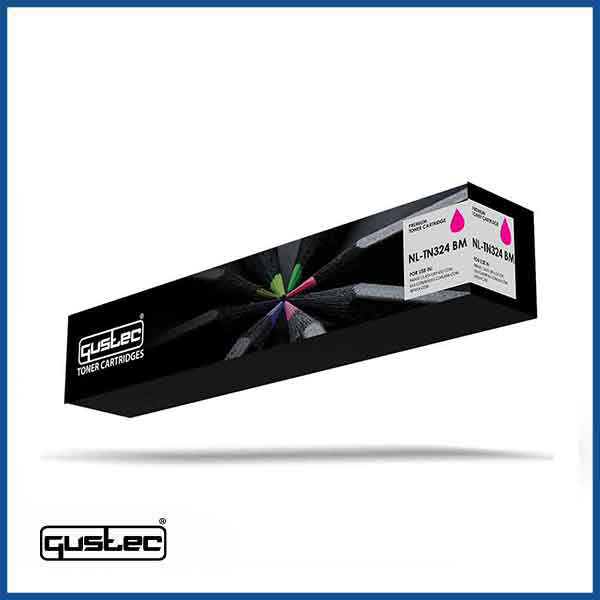 GUSTEC Konica Minolta TN 324 Yellow Compatible Toner  in Qatar