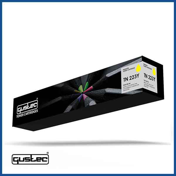 GUSTEC Konica Minolta TN 223 Yellow Compatible Toner in Qatar
