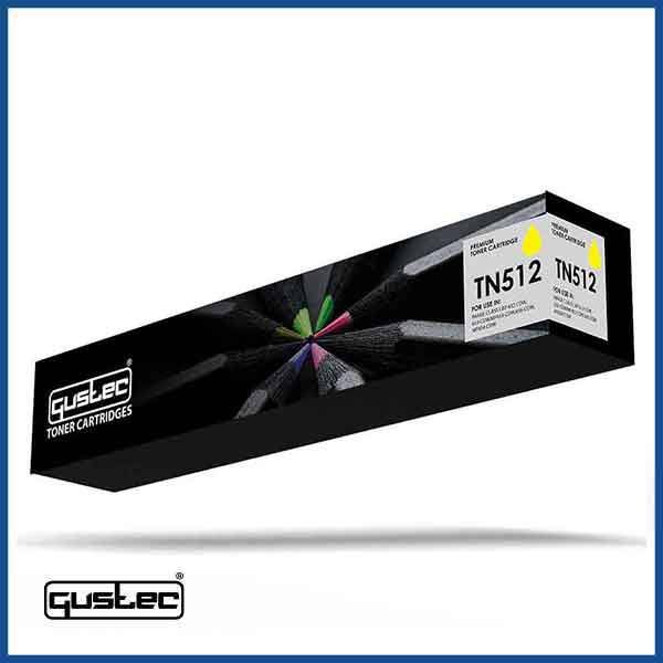GUSTEC Konica Minolta TN 512 Yellow Compatible Toner. in Qatar