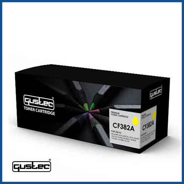 GUSTEC 312A (CF382A) Yellow Compatible Toner  in Qatar